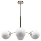 Hunter Hepburn 4-Light Chandelier in Brushed Nickel, , large