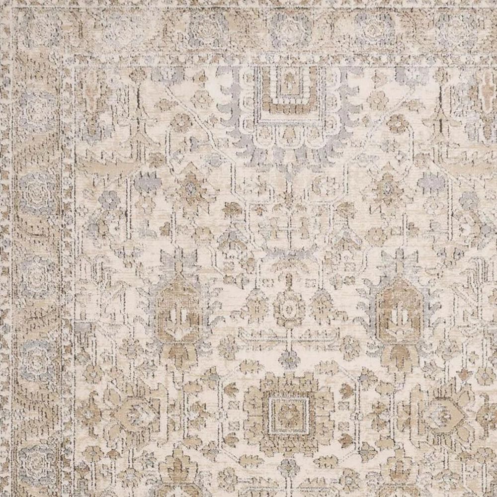 Loloi Teagan TEA-03 5'3" x 7'6" Ivory and Sand Area Rug, , large