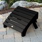 Highwood USA Hamilton Adirondack Chair & Ottoman in Black, , large