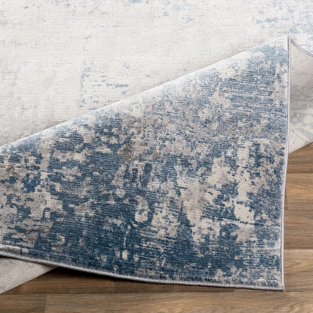 Surya Alpine 2&#39; x 2&#39;11&quot; Blue, Medium Gray, Charcoal, Gray and Off-White Area Rug, , large