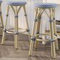 Furniture of America Eldridge 26" Patio Bar Stool in Natural, Navy and Gray (Set of 2), , large