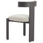 Zuo Modern Tiana Side Chair with Black Frame in Beige, , large