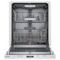Bosch 800 Series 24" Built In Dishwasher in White, , large