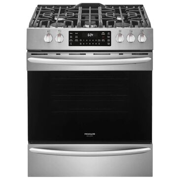 Frigidaire Gallery 30"" Front Control Gas Range with Air Fry in Stainless Steel, , large