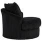 Ashley Gramwell Swivel Accent Chair in Onyx, , large