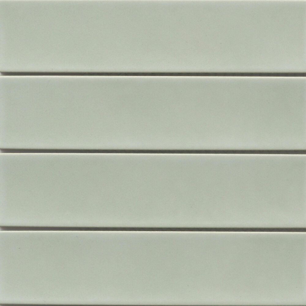 Emser Kaizen Sage 2" x 8" Rectangle on 9" x 15" Satin Porcelain Mosaic Sheet, , large