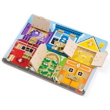 Melissa & Doug Latches Wooden Activity Board, , large