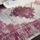 Nourison Passion PSN03 5"3" x 7"3" Ivory and Fushia Area Rug, , large