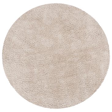 Safavieh August Shag 6"7" Round Beige Area Rug, , large