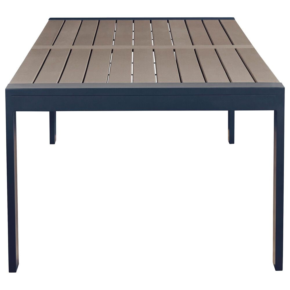 Ashley East Beach 7-Piece Patio Rectangular Dining Set in Navy Blue and Driftwood, , large