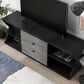 Furniture of America Finn 60" TV Stand in Black and Distressed Gray, , large