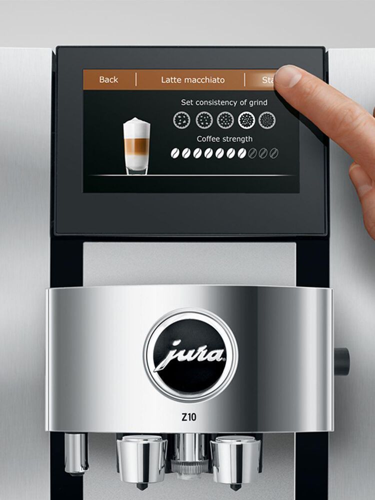 Jura Z10 Automatic Coffee Machine in Aluminum White, , large
