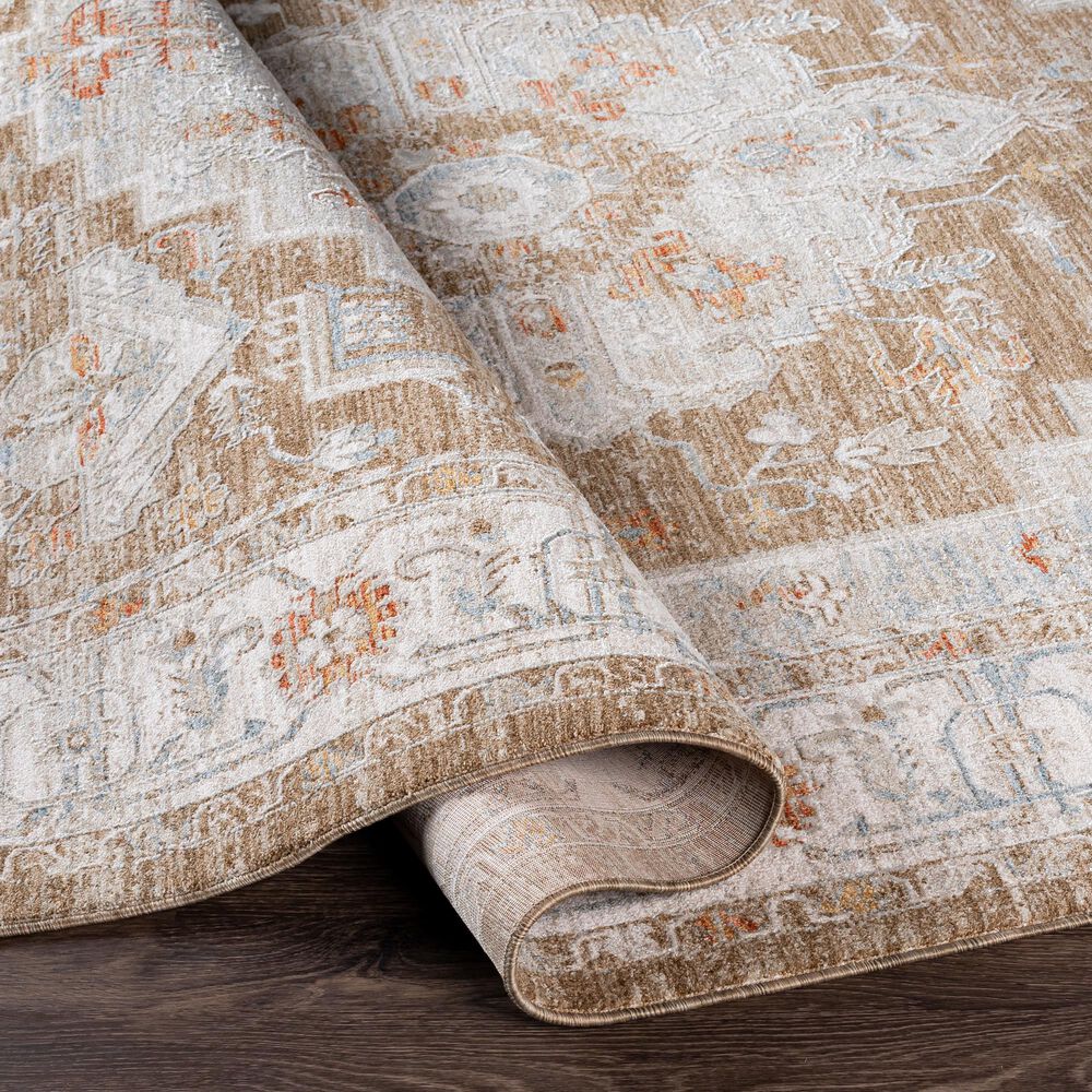 Surya Avant Garde AVT-2315 2&#39;7&quot; x 10&#39; Orange, Blue and Beige Runner, , large