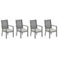 Hearth and Haven Outdoor All-Weather Aluminum Dining Chair in Gray (Set of 4), , large