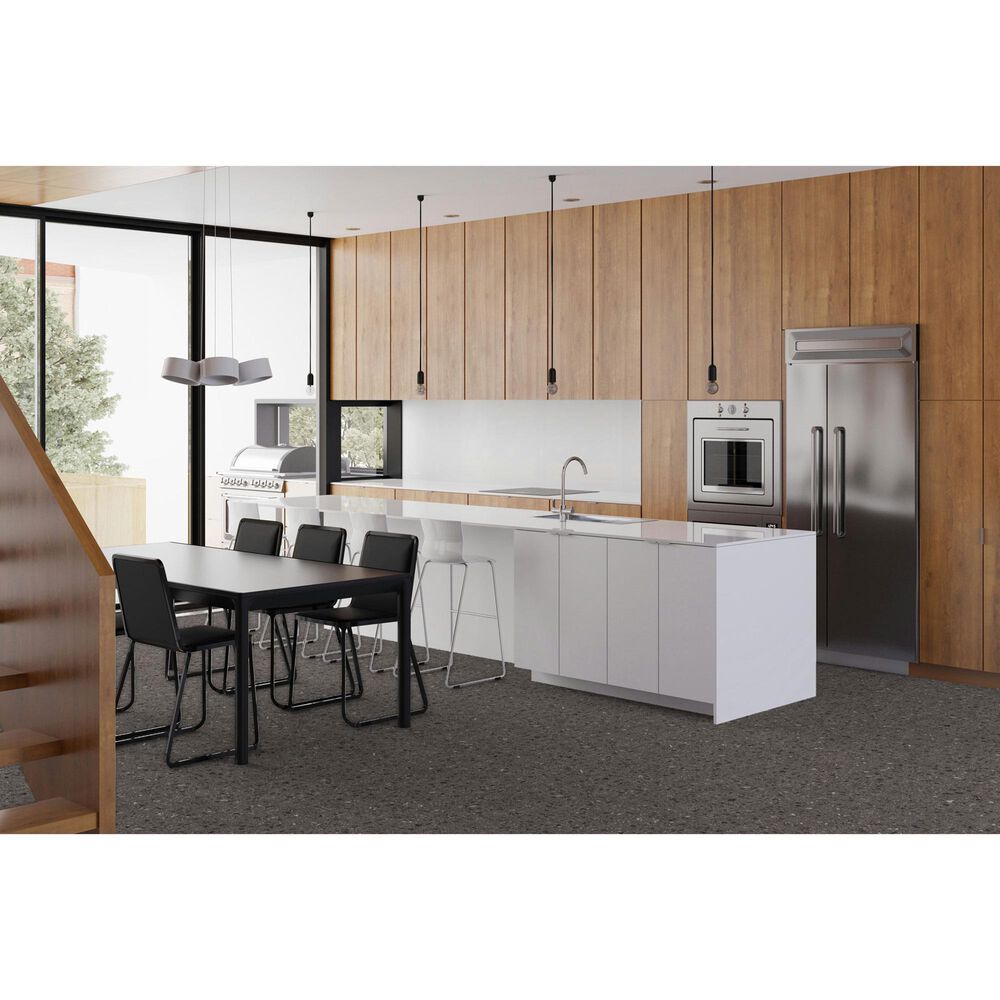 Fuzion SmartDrop Elite Obsidian Terrazzo 18" x 36" Luxury Vinyl Tile, , large