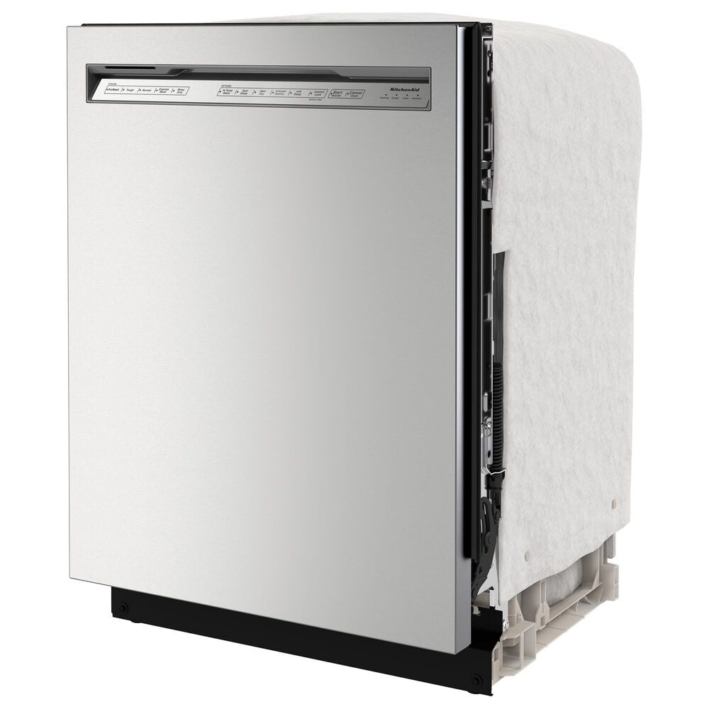 KitchenAid 24&quot; Built In Pocket Handle Dishwasher with Front Control in in Print Shield Stainless, , large