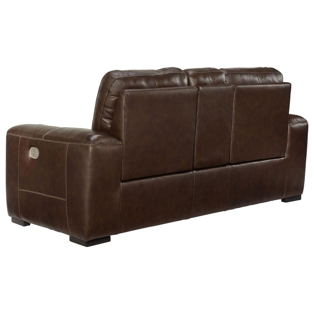 Ashley Alessandro Power Reclining Console Loveseat in Walnut, , large