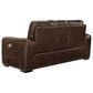 Ashley Alessandro Power Reclining Console Loveseat in Walnut, , large