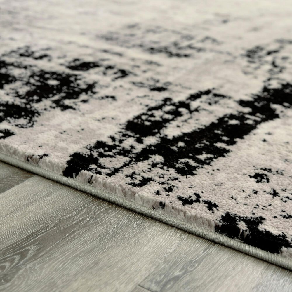 Ashley Zekeman 7&#39;10&quot; x 10&#39; Black, Cream and Gray Area Rug, , large