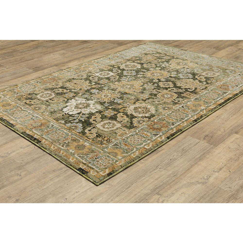 Oriental Weavers Andorra 7&#39;10&quot; x 10&#39;10&quot; Green and Gold Area Rug, , large