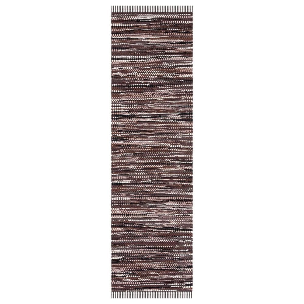 Safavieh Montauk 2"3" x 8" Brown and Ivory Runner, , large