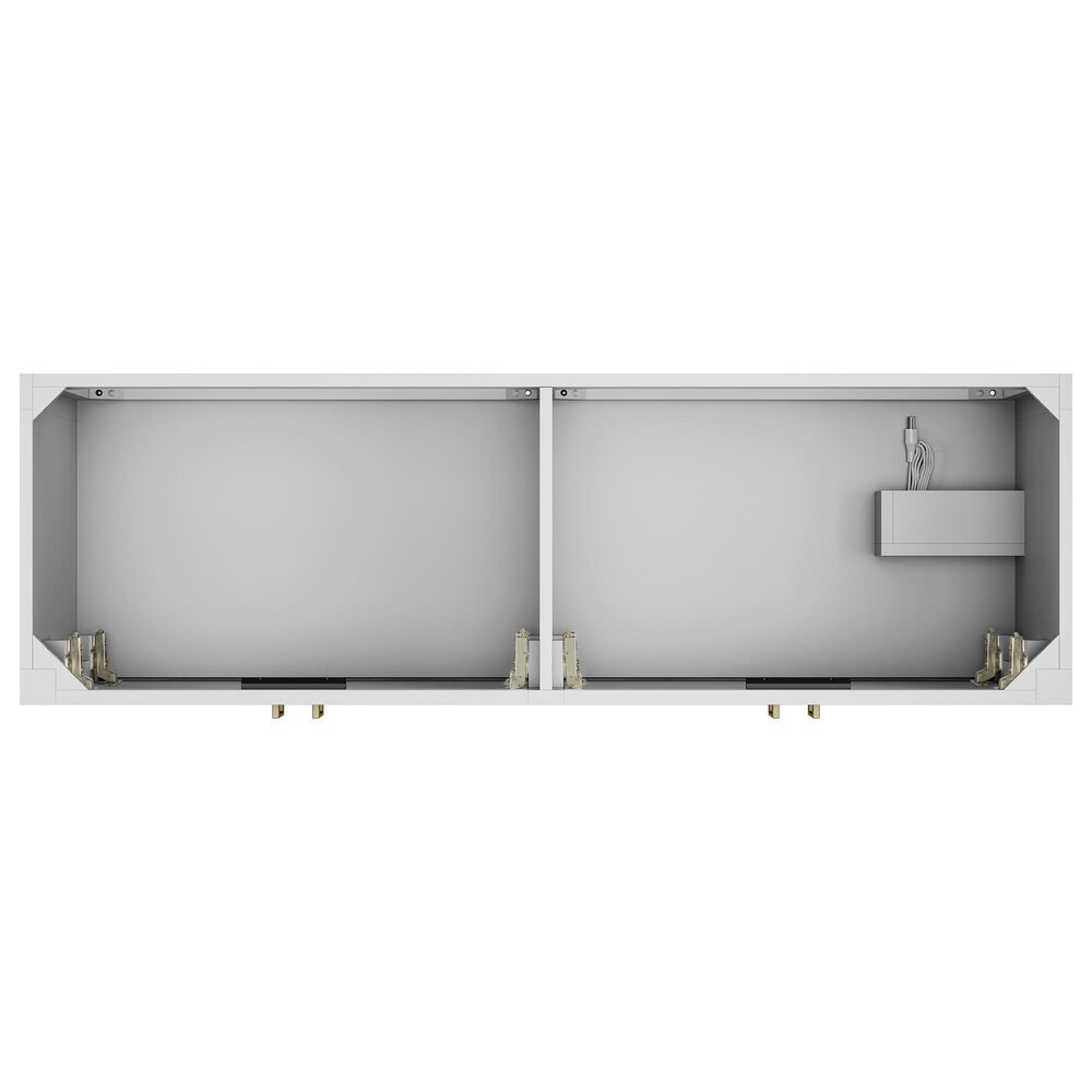 37B Lucerne 60" Double Bathroom Vanity in Bright White with Marble Top and Backsplash, , large