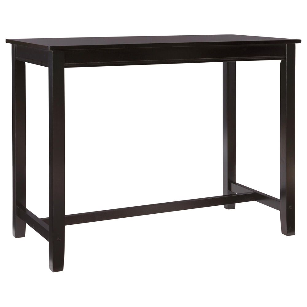 Linon Home Decor Claridge Counter Height Pub Table in Jet-Black - Table Only, , large
