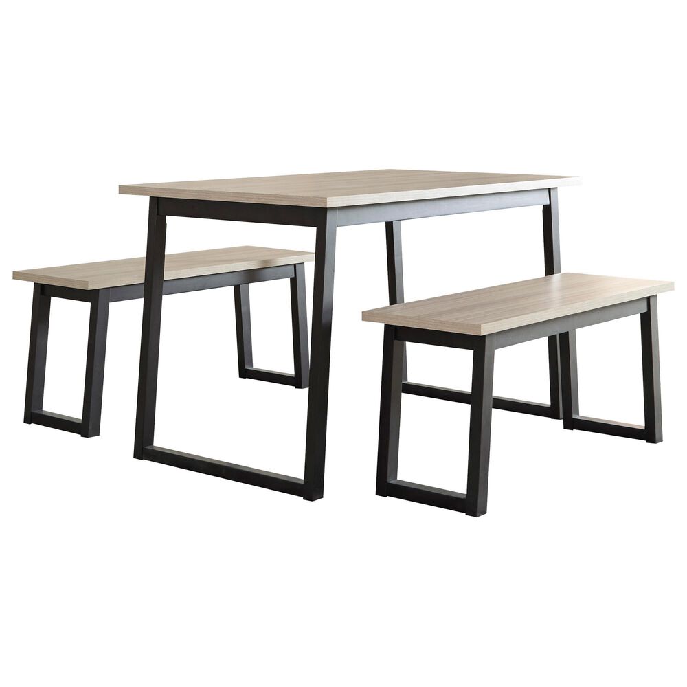 Signature Design by Ashley Waylowe 3-Piece Dining Set in Natural Wood, , large