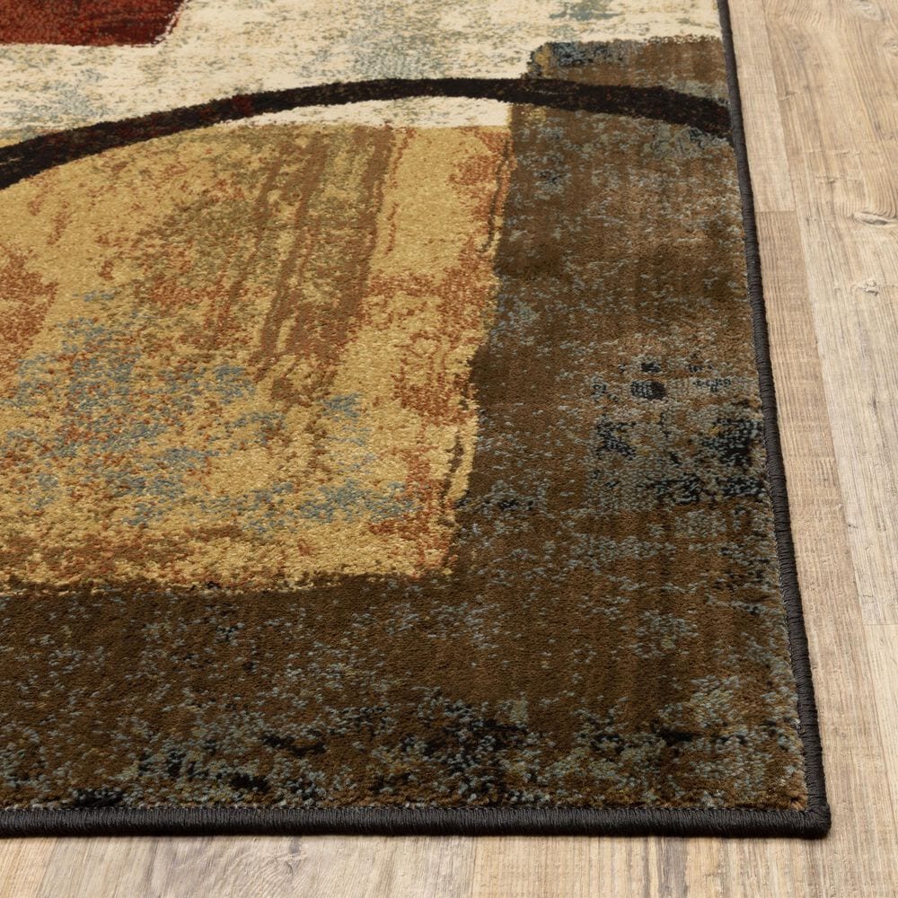Oriental Weavers Hudson 2544B 1&#39;10&quot; x 7&#39;6&quot; Multi-Colored Runner, , large