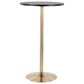 Lumisource Pebble Adjustable Bar Table in Black and Gold, , large