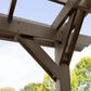 Highwood USA Bodhi 12" x 12" Pergola with 2 Weatherly 4" Porch Swings in Weathered Acorn, , large