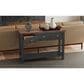 A-America Stormy Ridge Sofa Table in Chickory and Slate Black, , large