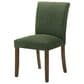 Coaster Cantley Dining Side Chair with Green Cushion in Rich Brown, , large
