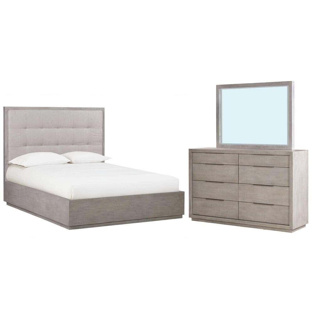 Urban Home Oxford Mineral 3-Piece Queen Bedroom Set in Gray, , large