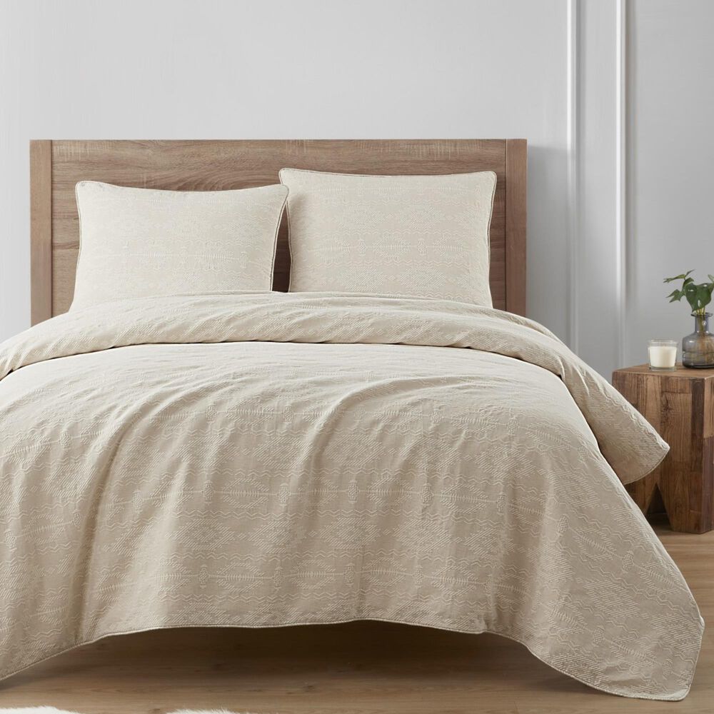HiEnd Accents Tempe Matelasse 3-Piece Super King Duvet Cover Set in Sand, , large