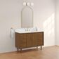 37B Mertola 48" Single Bathroom Vanity Cabinet in Dark Maplewood with White Composite Stone Top and Backsplash, , large
