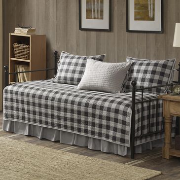 Hampton Park Buffalo Check 3-Piece Full/Queen Quilt Set in Gray, , large