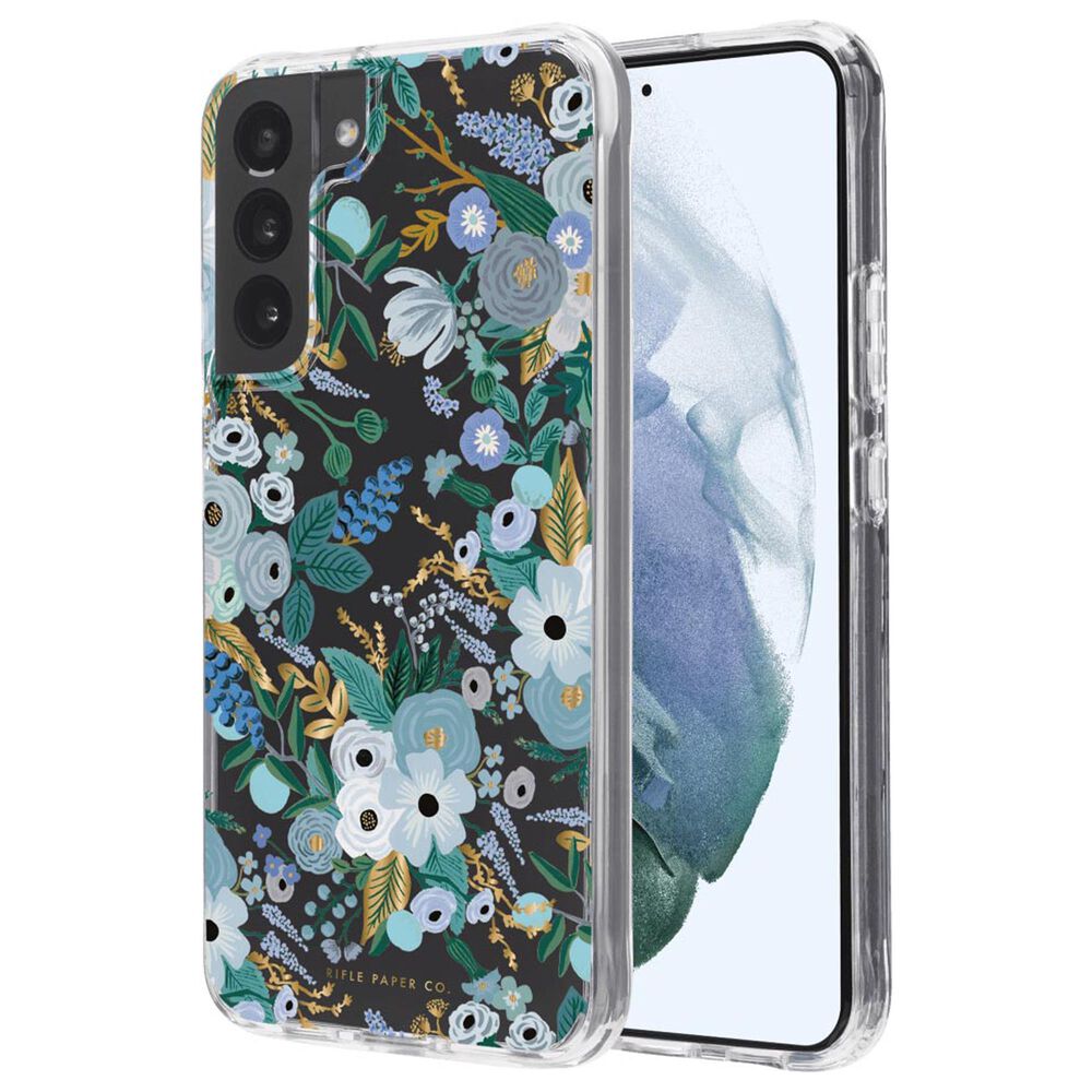 Rifle Paper Co. Ultra Slim Antimicrobial Case for Samsung Galaxy S22 Plus in Garden Party Blue, , large