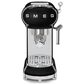 Smeg 33.81 Oz Espresso Manual Coffee Machine in Black and Polished Chrome, , large