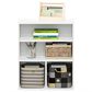 HOMLUX 3-Tier Display Bookcase with Adjustable Shelves in White, , large