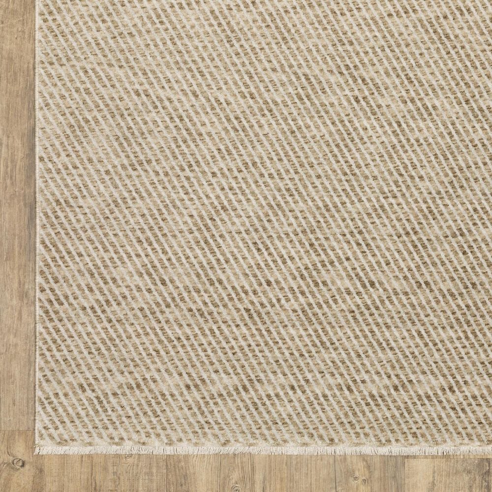 Oriental Weavers Echo Beige and Ivory 3&#39;3&quot; x 5&#39; Area Rug, , large