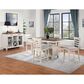 Steve Silver Hyland Counter Table with 20" Leaf in Milk and Honey - Table Only, , large