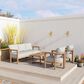 Zuo Modern Leto Patio Coffee Table in Brown, , large