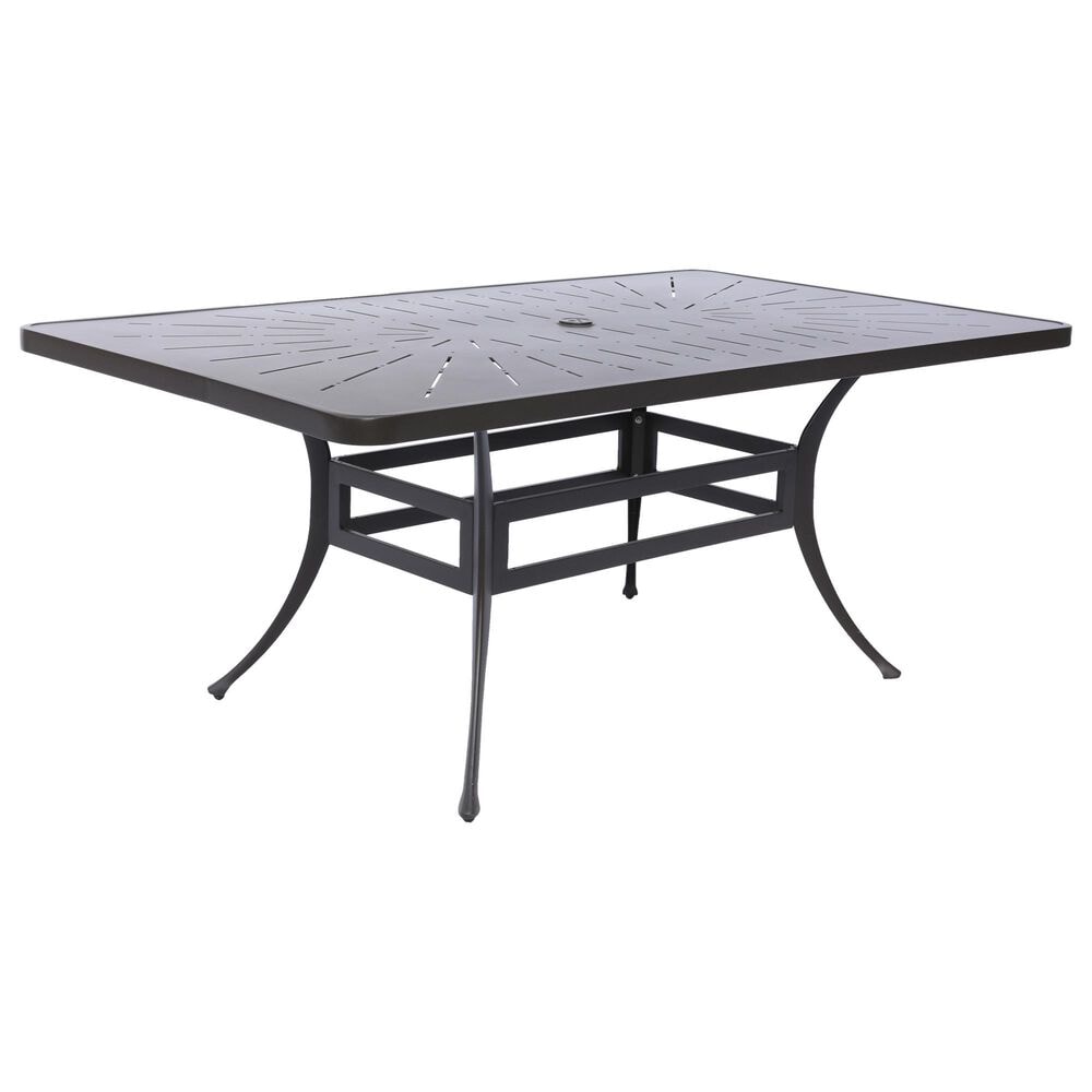 GatherCraft Galatia 7-Piece Rectangular Patio Dining Set in Bronze, , large