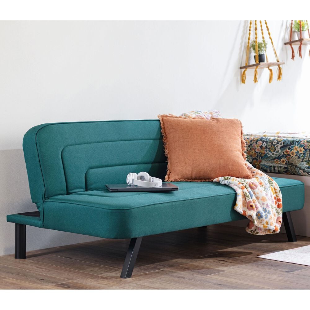 Lifestyle Solutions Frankie Convertible Sofa in Forest Green, , large