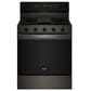 Whirlpool 5.3 Cu. Ft. Freestanding Smart Gas Range with Air Cooking Technology in Black Stainless Steel, , large