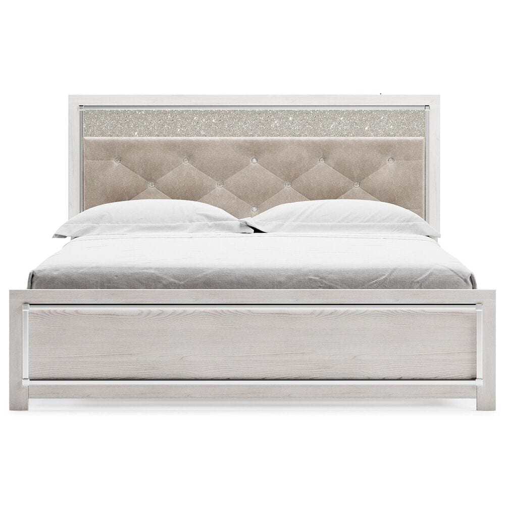 Ashley Altyra King Panel Bed  in White, , large