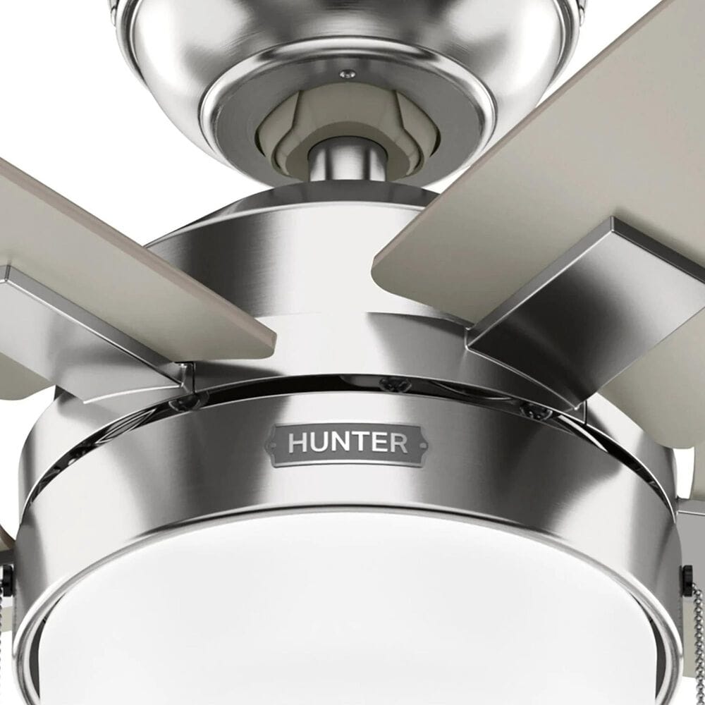 Hunter Anisten 44" Indoor Ceiling Fan with LED Light in Brushed Nickel, , large