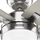 Hunter Anisten 44" Indoor Ceiling Fan with LED Light in Brushed Nickel, , large
