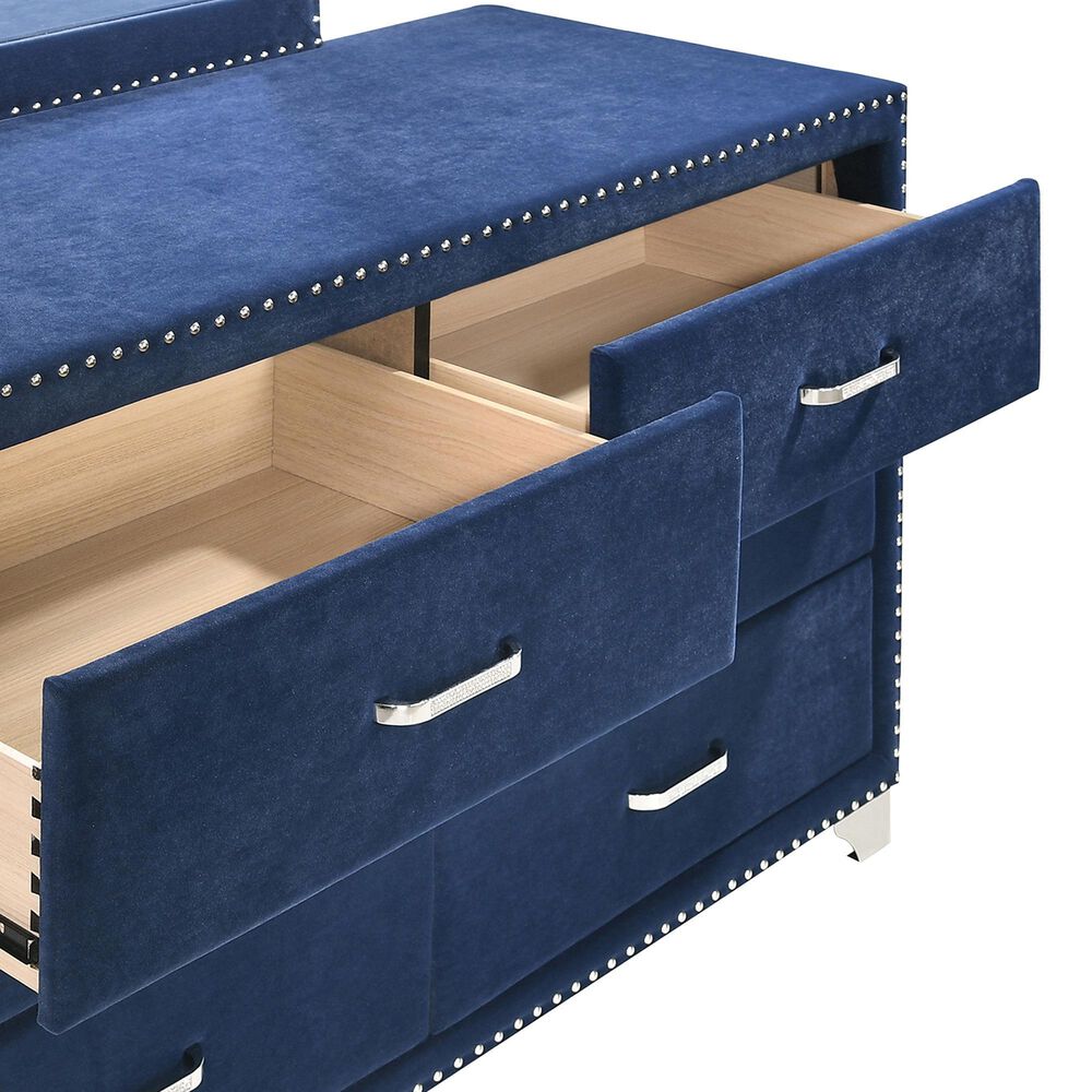 Pacific Landing Melody 6 Drawer Dresser in Pacific Blue, , large
